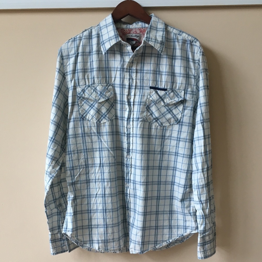 Vintage cotton plaid shirt